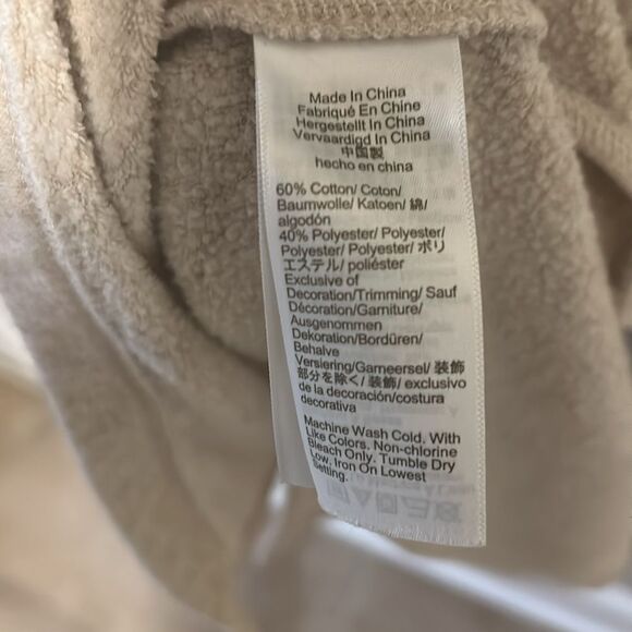 J. Crew Women’s Fleece Button Neck Sweatshirt. Size Large - Picture 4 of 5